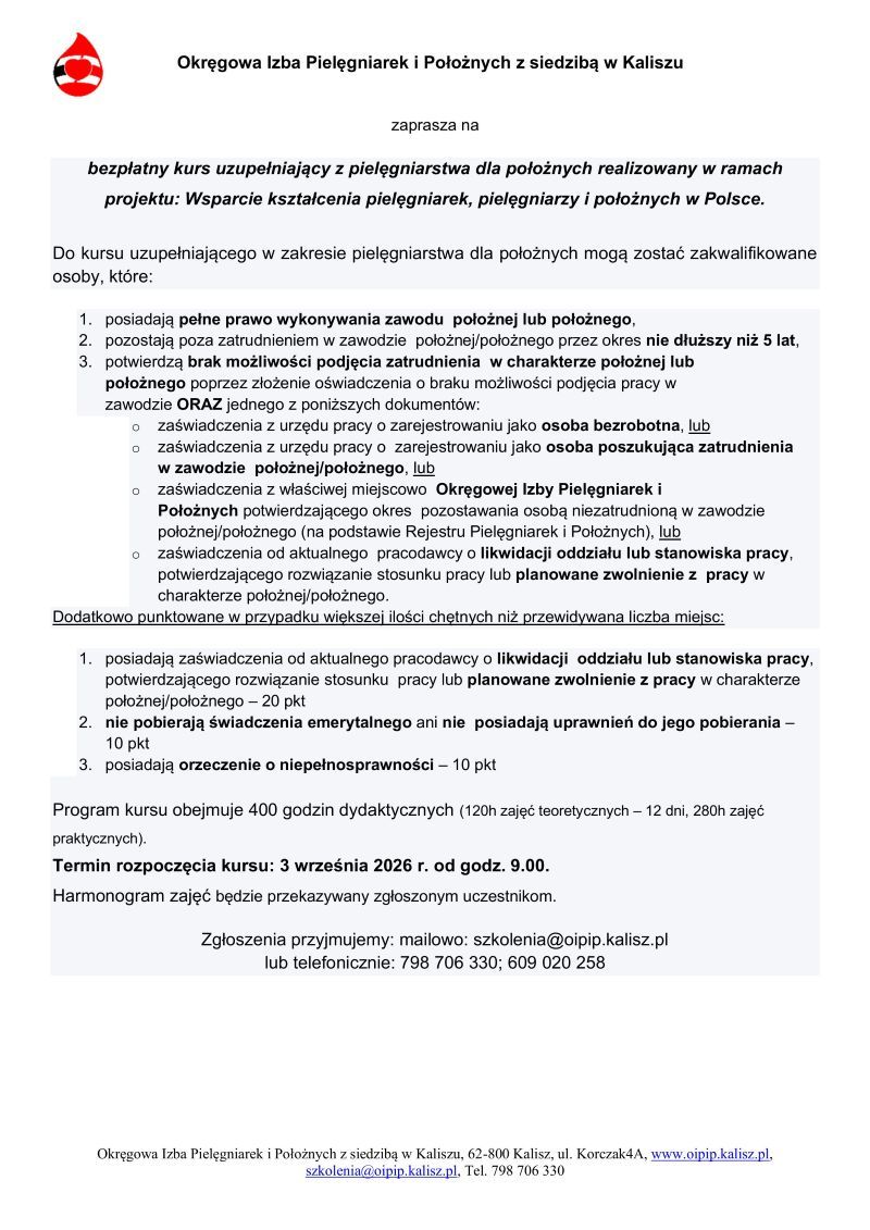 Kurs Uzupełniający Dla Położnych3