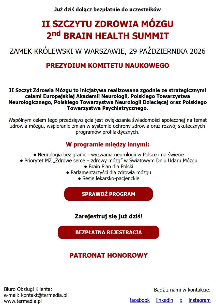Ii Szczyt Zdrowia M&oacute;zgu